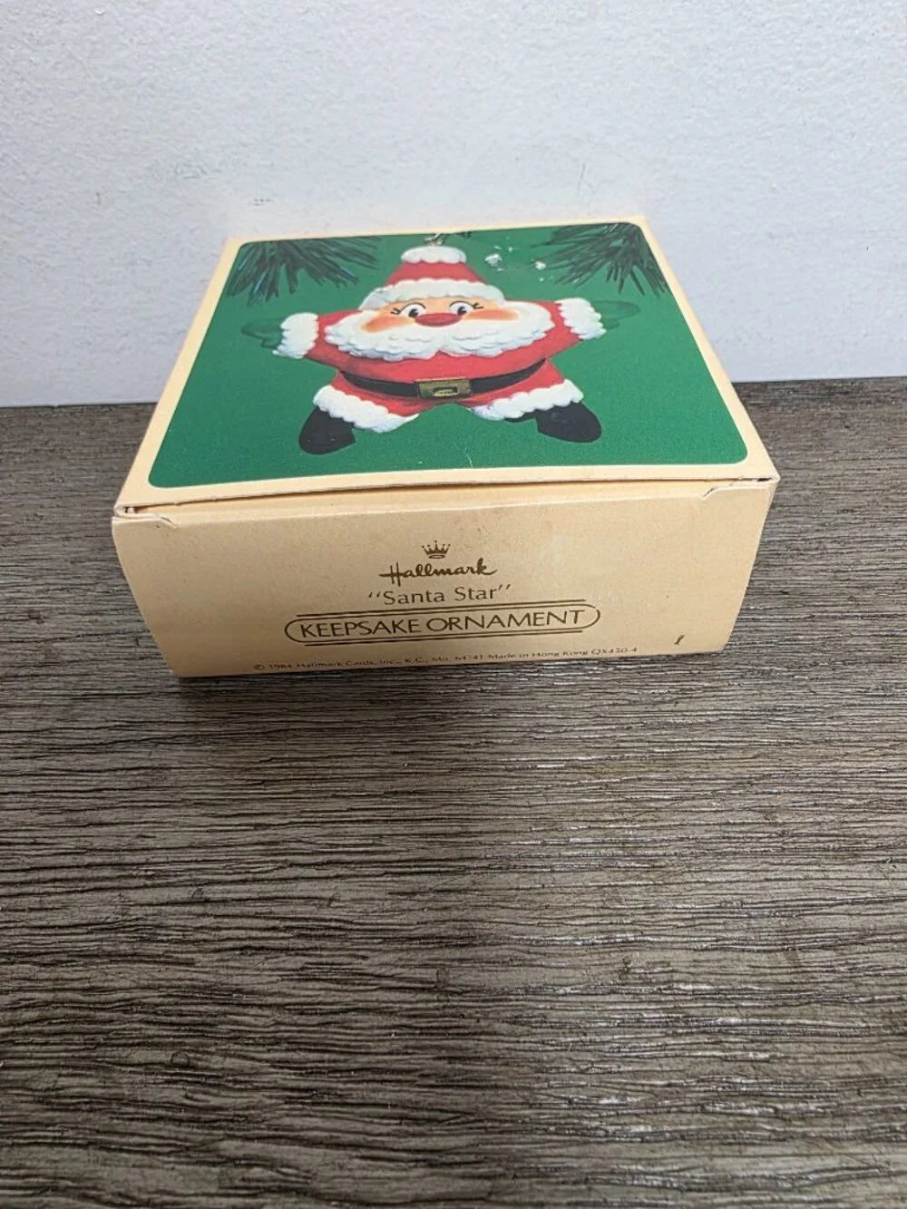 1984 Santa Star Hallmark Keepsake Ornament Vintage Christmas QX4504 Original Box